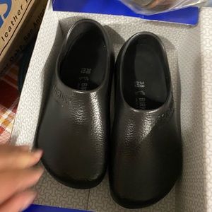 Black Birkenstock clogs